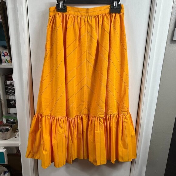 Sachin & Babi Reece Skirt in Mango orange colorful vibrant full skirt size 10 - Picture 12 of 12